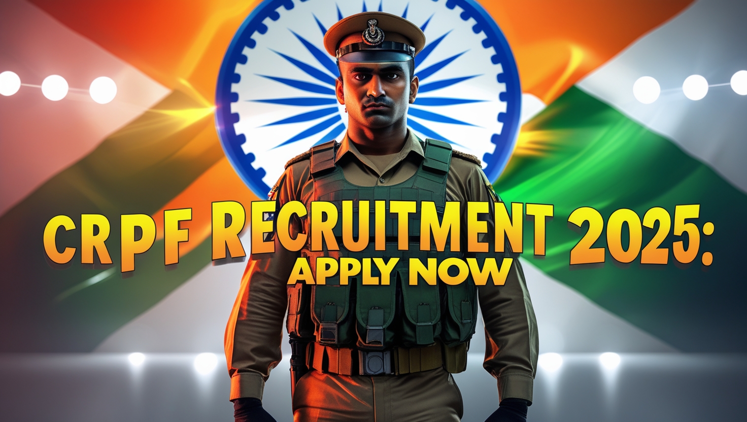 CRPF Recruitment 2025 Apply Online, Notification PDF, Eligibility and Salary